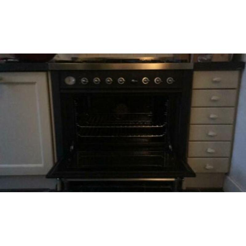 Boretti fornuis met grote oven 6 pits 60cmx90cm