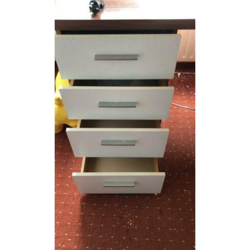bureau tafel (75/145/60) met kastje en lades