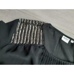 Dames Object blouse top zwart met glitters - maat 42