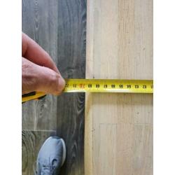 Massief (erg zware) eikenhouten salontafel White wash.