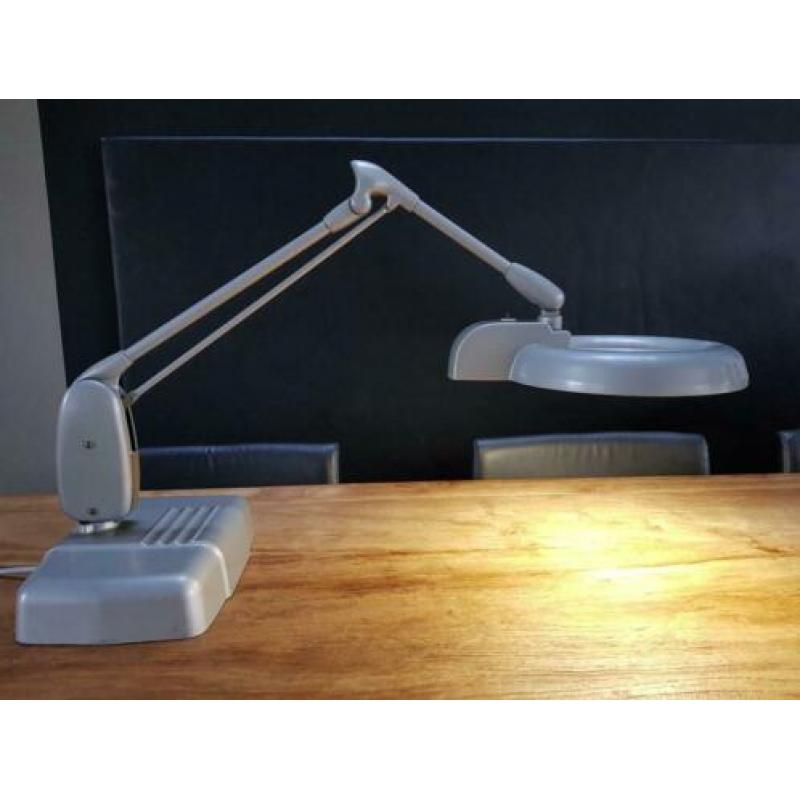Carl Mahr lamp vintage design loeplamp bureaulamp tafellamp