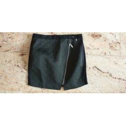NIEUW zwarte ANNA rok mt M 38/40 a-symetrisch rits, zwart