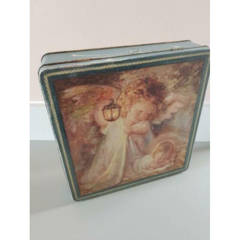 Engeltjes blik - brocante oud blik