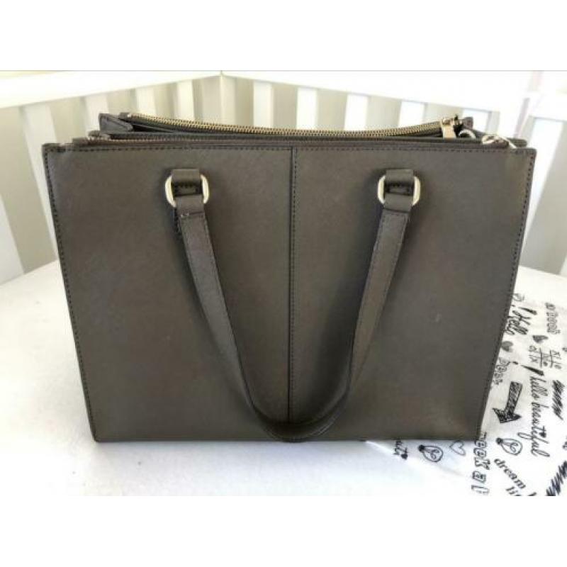Tas van DKNY legergroen/bruin