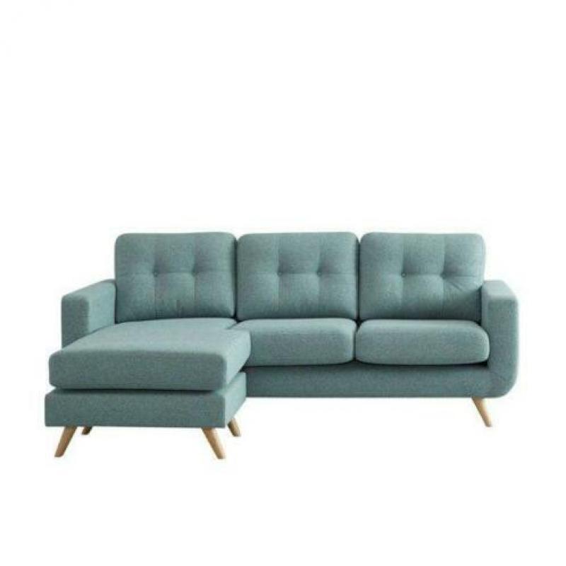 Palatina hoekbank links blauw van € 649 NU € 350