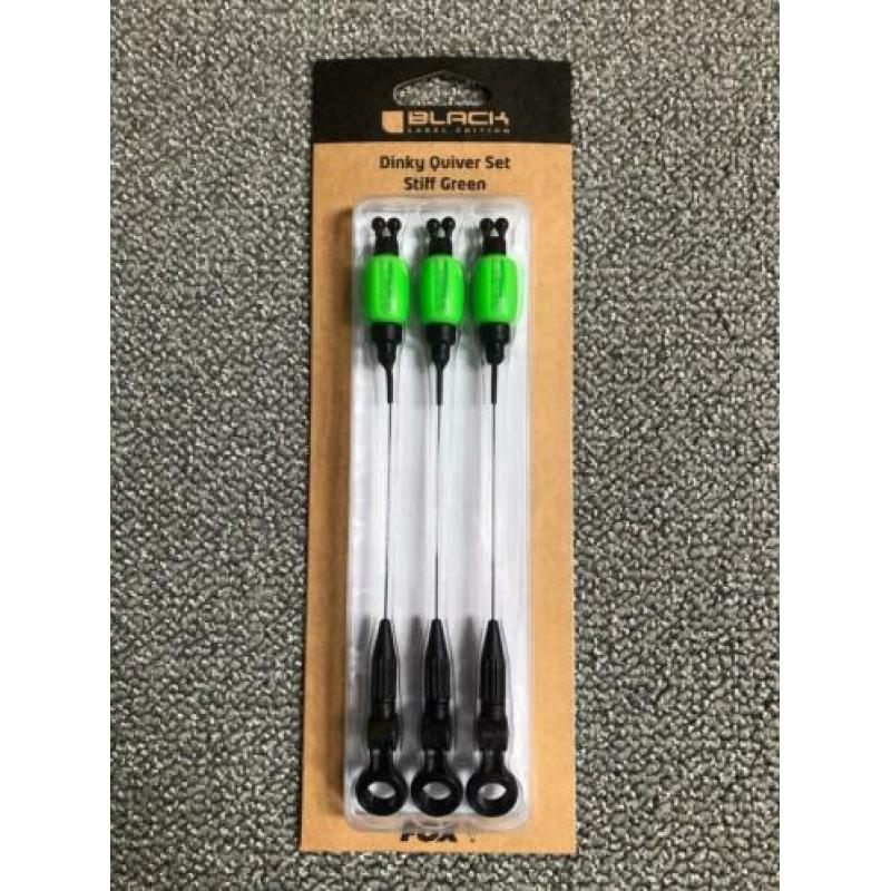 3 x Fox Black Label Dinky Quiver Set Fluo Green Stiff