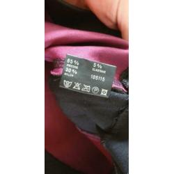 NIEUW zwarte ANNA rok mt M 38/40 a-symetrisch rits, zwart