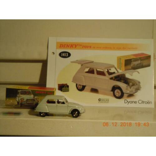 Citroen Dyane Model van het merk atlas dinky toys, no 1413.