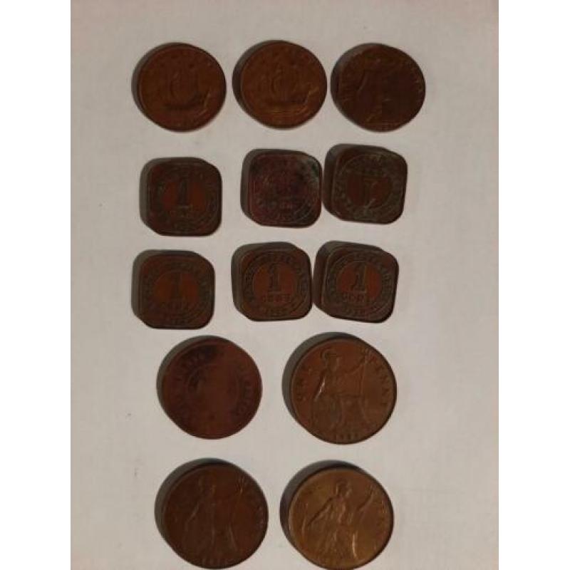 United Kingdom , 13 oud-Engelse munten.