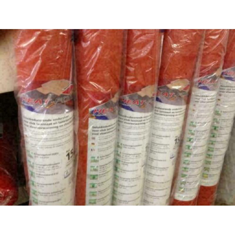 Ondervloer heatfoil voor vloerverwarming (parket & laminaat)