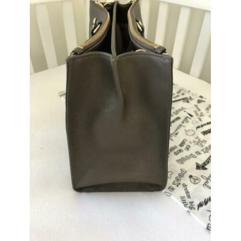 Tas van DKNY legergroen/bruin