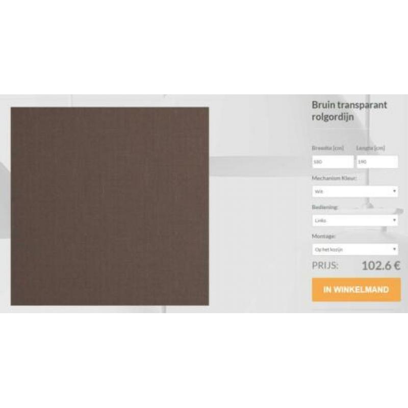 ROLGORDIJN T - alle afmetingen - nu voor 10 euro !