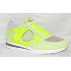 HIP maat 29 lerensneaker/rits neon geel - gratis verzenden