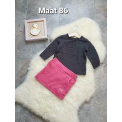 Maat 86 Meisjes Shirt H&M met Rokje LIEF setje