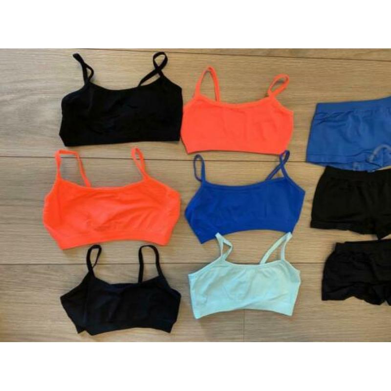 110/116 ondergoed set meisje 6x boxer 6x topje