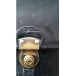 Texier handtas zwart leren