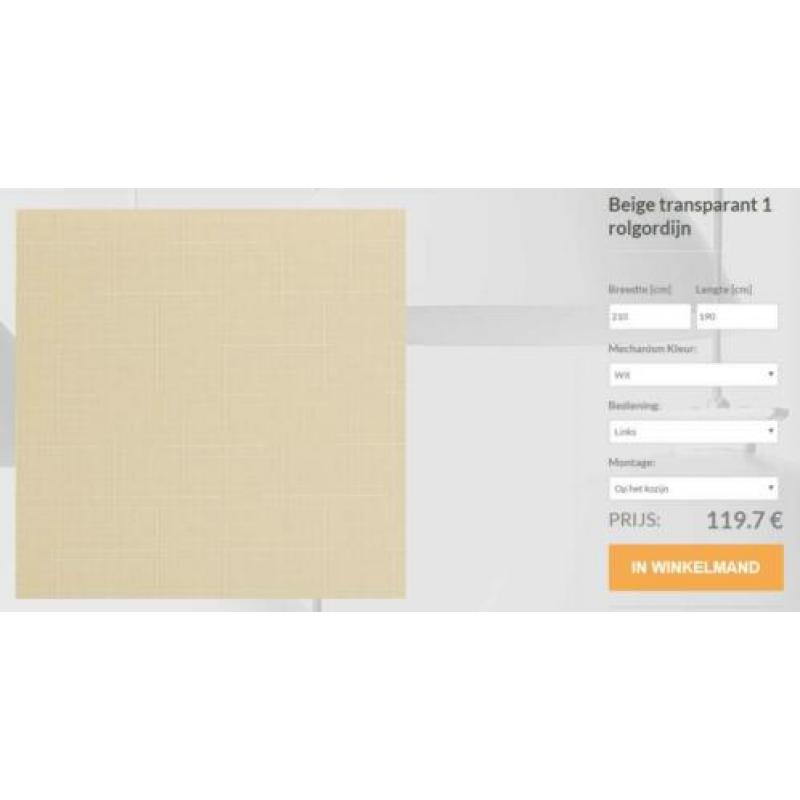 ROLGORDIJN T - alle afmetingen - nu voor 10 euro !