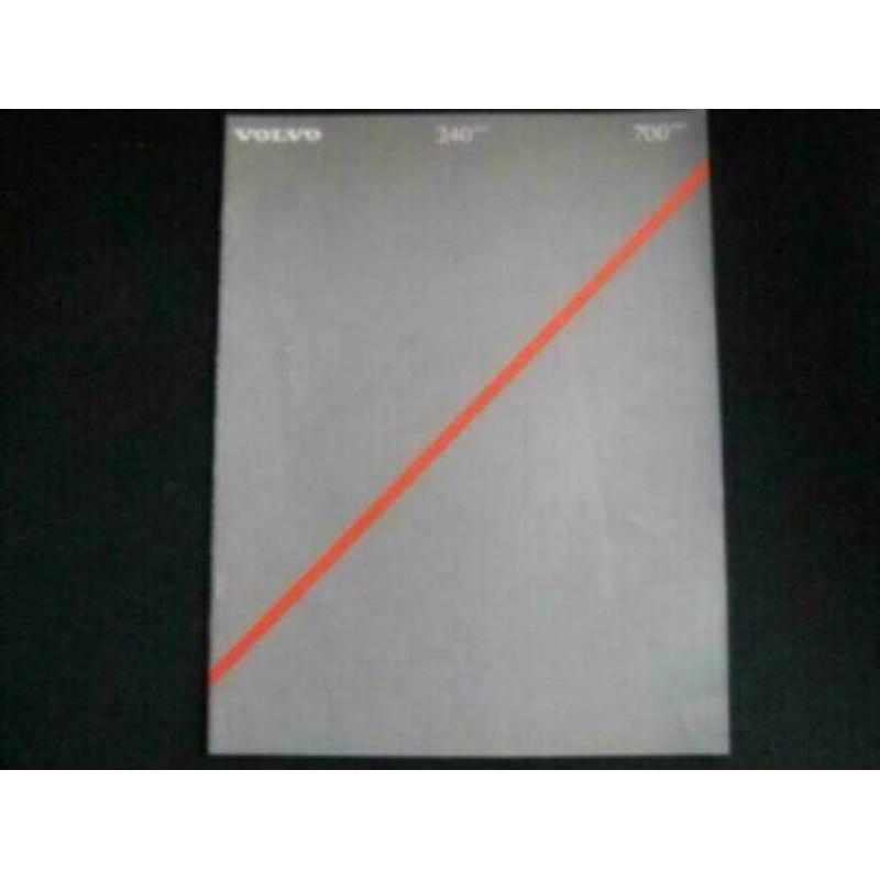 1985 Volvo 240 en 700 Series Grijs Brochure USA