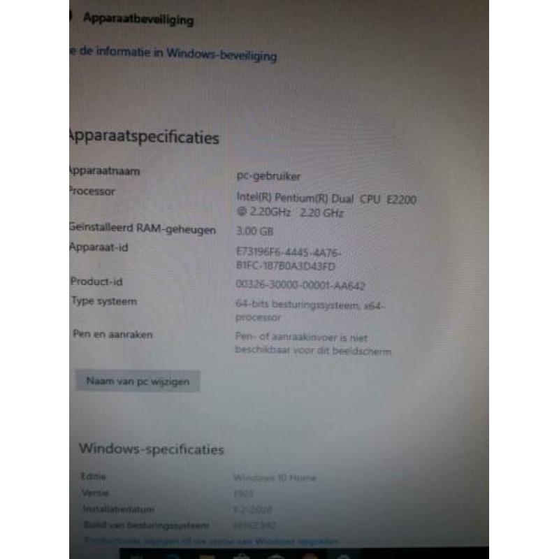 te koop bijna gratis nog goede PC