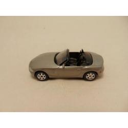 Bmw Z4 roadster cabrio 1:64 Welly 52242 zilvergrijs