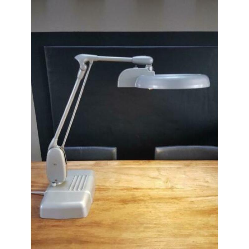 Carl Mahr lamp vintage design loeplamp bureaulamp tafellamp