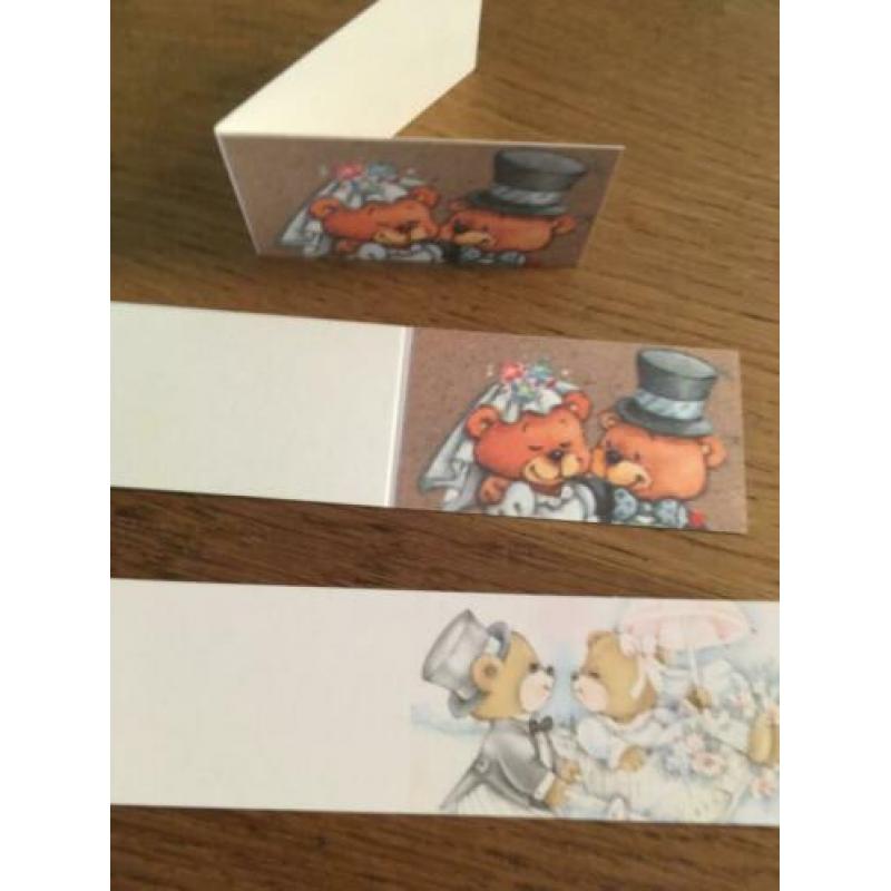 Vele soorten kaartjes per 100 €2,50. Huwelijk.