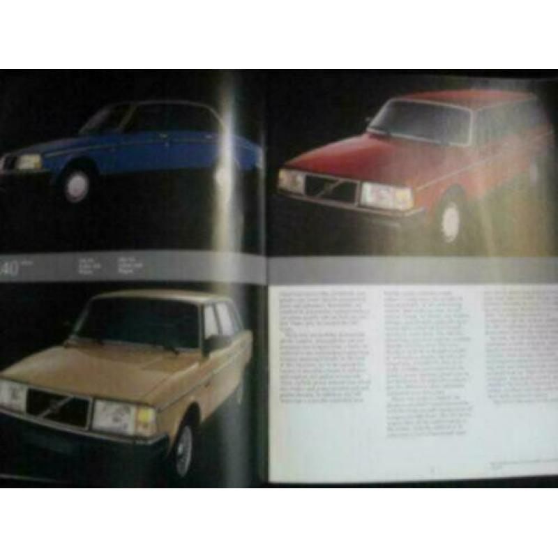 1985 Volvo 240 en 700 Series Grijs Brochure USA