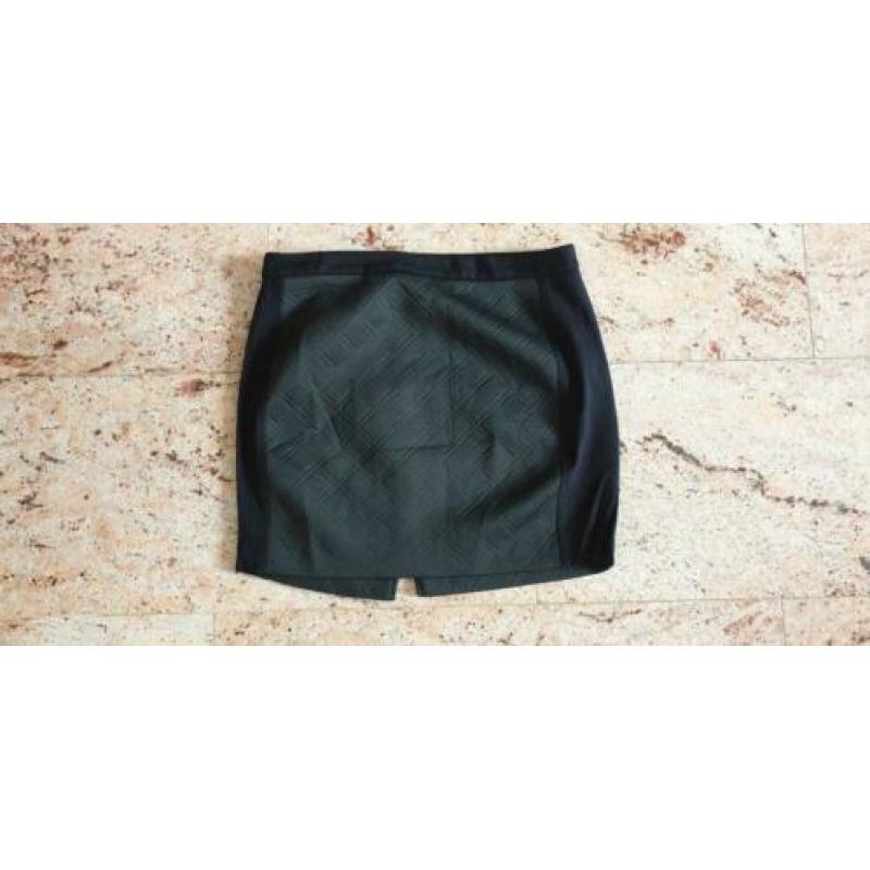 NIEUW zwarte ANNA rok mt M 38/40 a-symetrisch rits, zwart