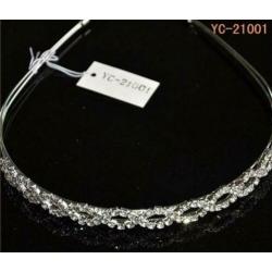 Nw! Prachtige Strass-Kristal Diadeem haarband Ovale zigzag