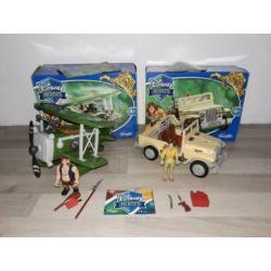 Moet weg Disney Tarzan vlieguig, Jeep, figuren en toebehoren