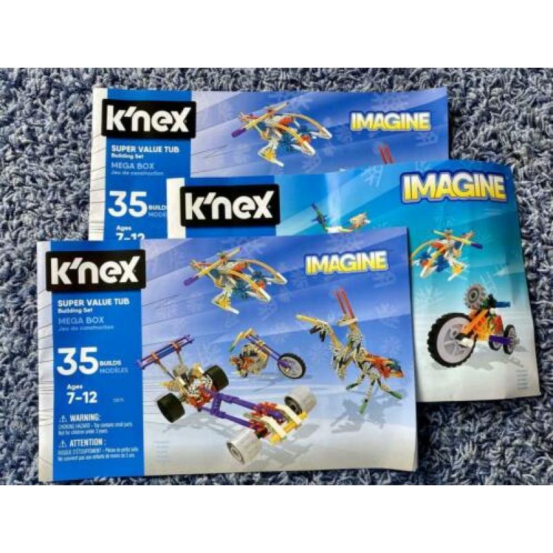 Knex Imagine box plus heel veel los 2,5 kg en boekjes