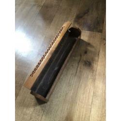 Set van 3 houten wierrookbranders uit India