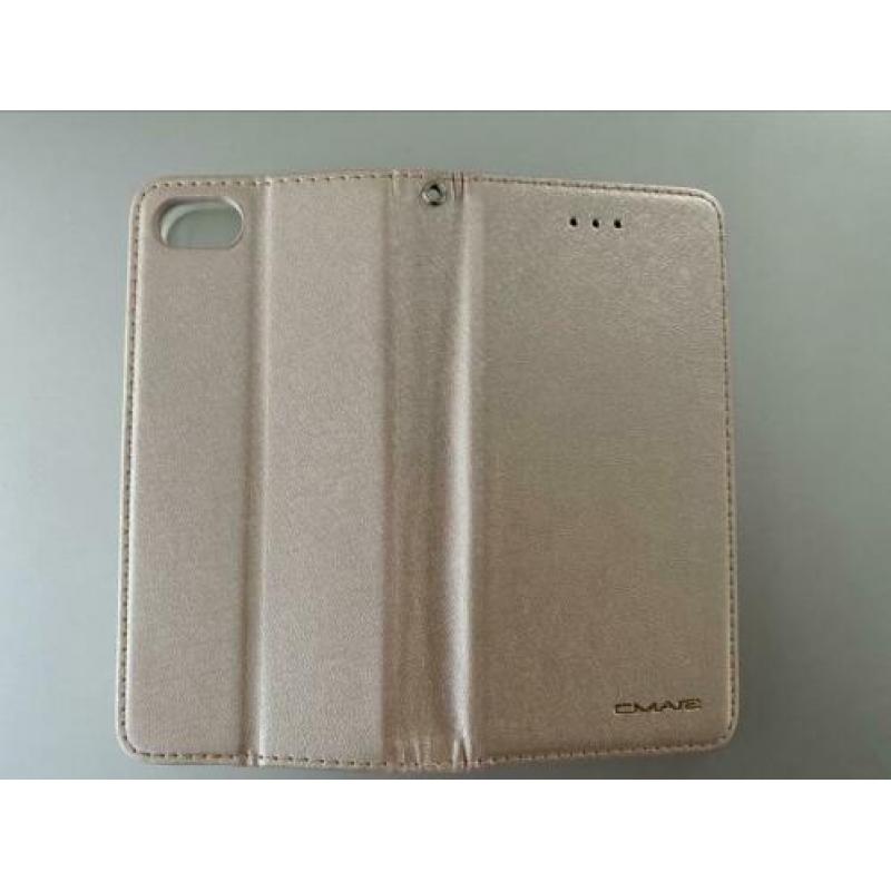 Licht goudkleurige wallet case voor IPhone 7 / 8