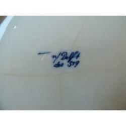 Te Koop: Bord in Delfs Blauw (Mosa) diam. 17 cm.
