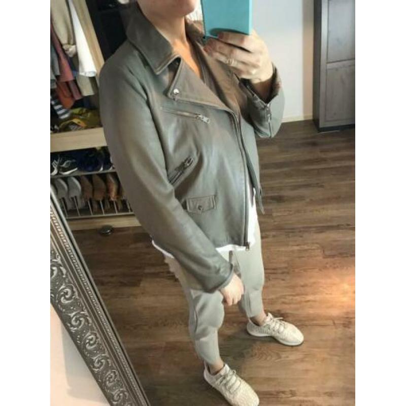 Zara leer biker jas