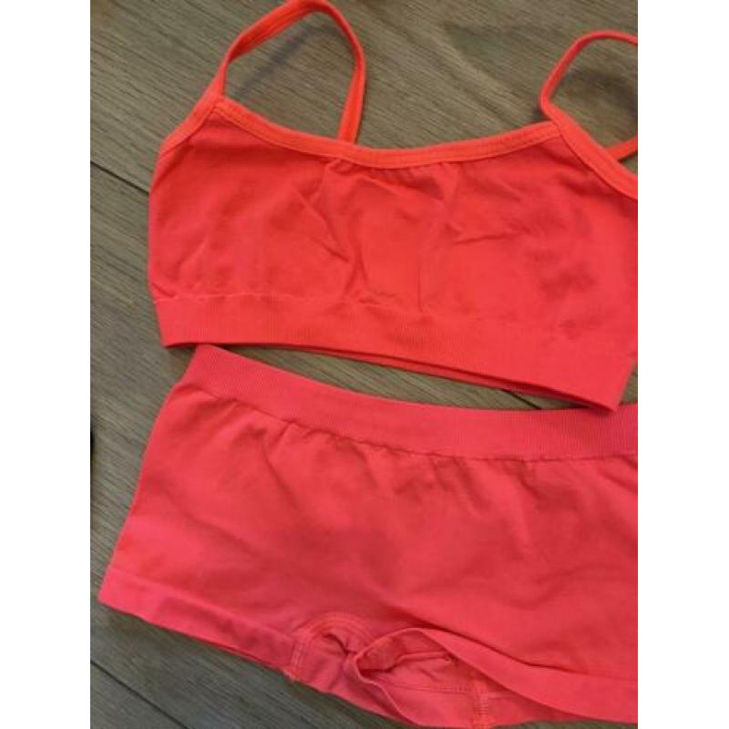 110/116 ondergoed set meisje 6x boxer 6x topje