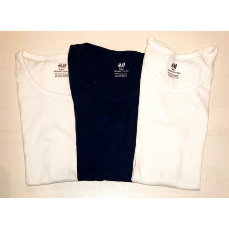 3 prachtige H&M singlets voor jongens.- Maat 146/152