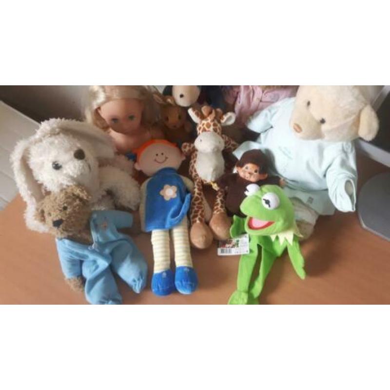 12 Poppen en knuffels