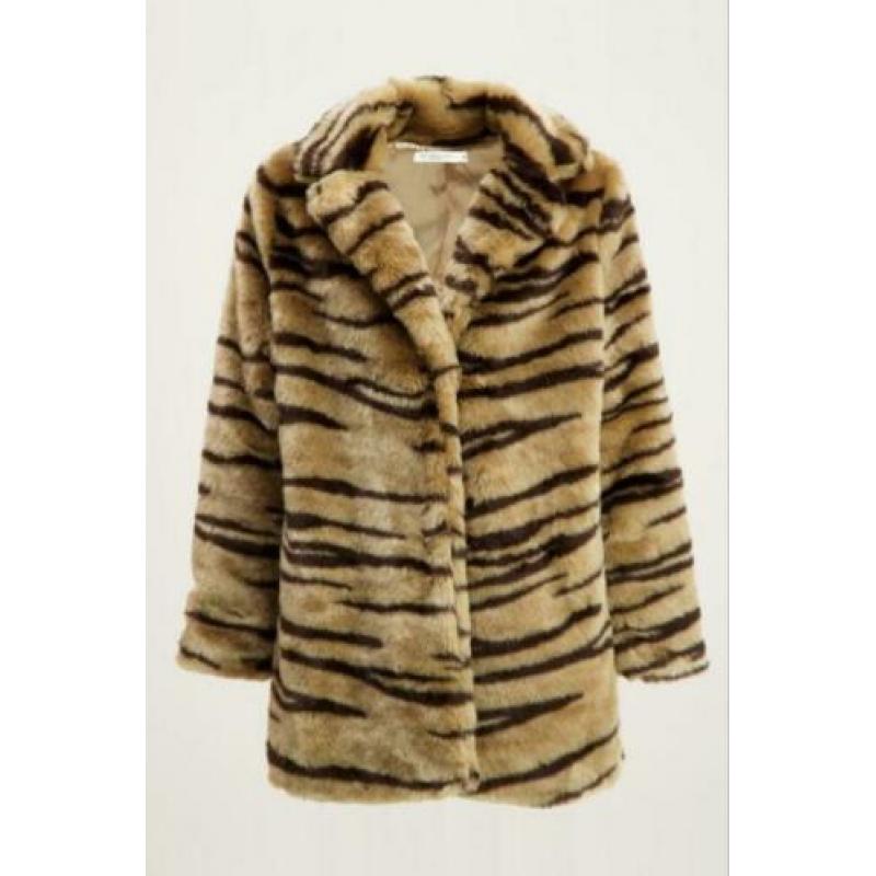 My Jewellery faux fur jas met zebraprint nieuw!