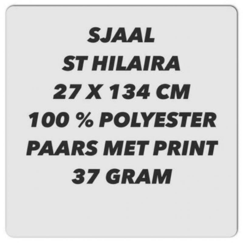 Polyester sjaal - 27x134 cm - st hilaira - paars