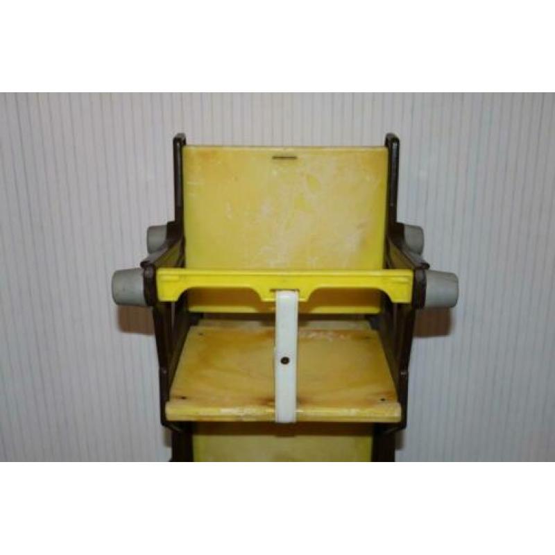 Hokus Pokus 3 in 1 stoel vintage geel bruin opknapper
