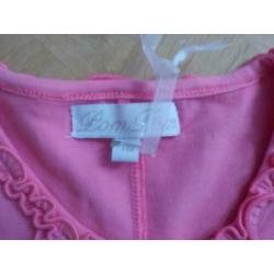 Nieuw! Pom Pom Mim pi achtig t-shirt meisje roze maat 116