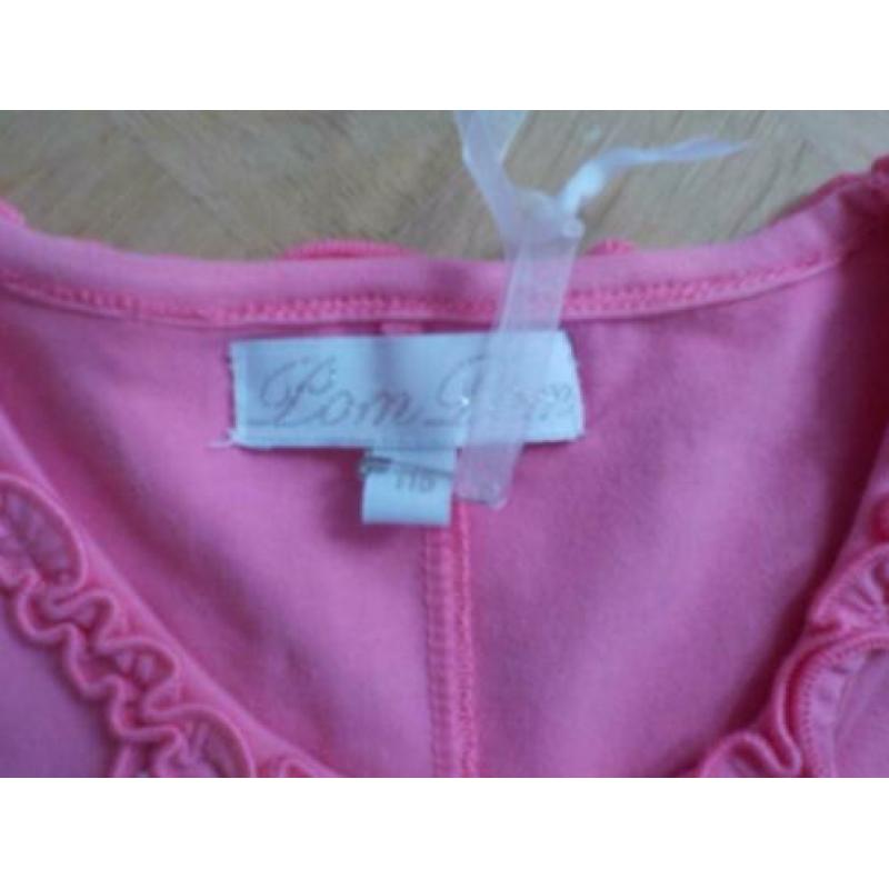 Nieuw! Pom Pom Mim pi achtig t-shirt meisje roze maat 116