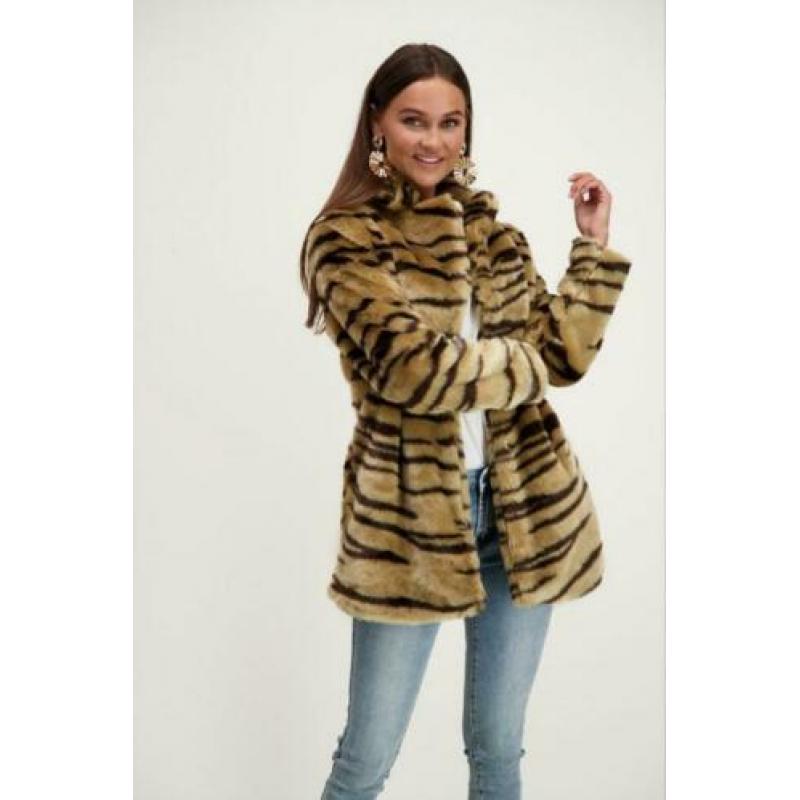 My Jewellery faux fur jas met zebraprint nieuw!