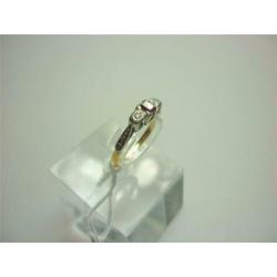 Ring 18K goud + robijn & diamanten / Z6287
