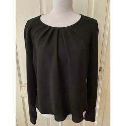 Nieuwe zwarte blouse / top van Mulberry, maat S