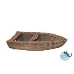 Keramische Boot decoratie voor aquarium of terrarium!