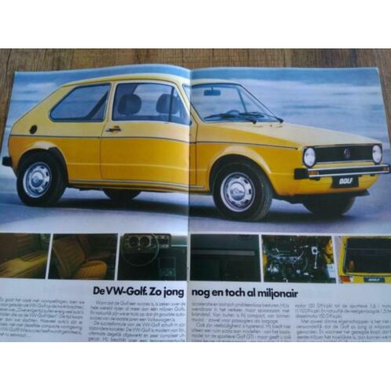 Volkswagen programma folder uit 1978