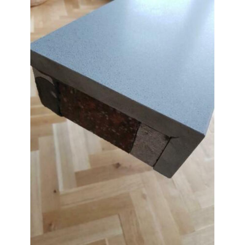 Vensterbank composiet grijs 1255x177mm en 80mm dik