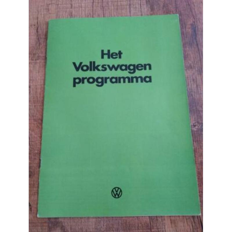 Volkswagen programma folder uit 1978